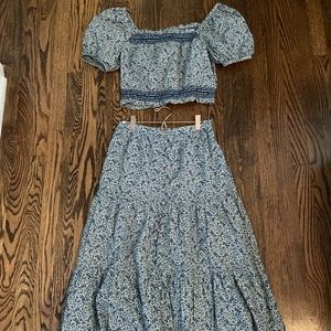 Madewell Skirt and Top Set